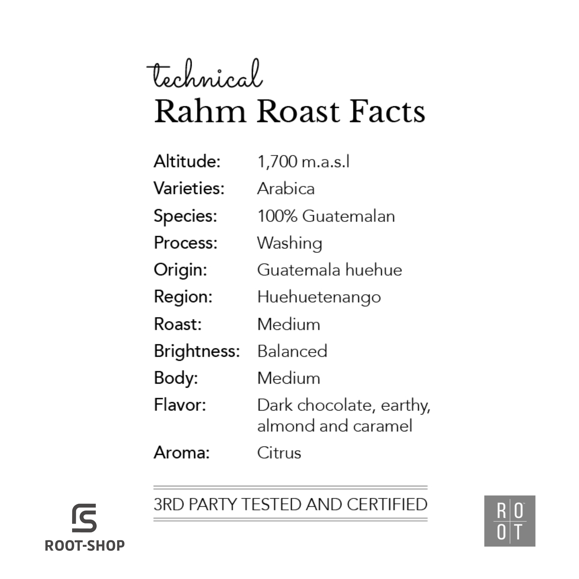 ROOT Cream Roast Coffee - 3x 500g