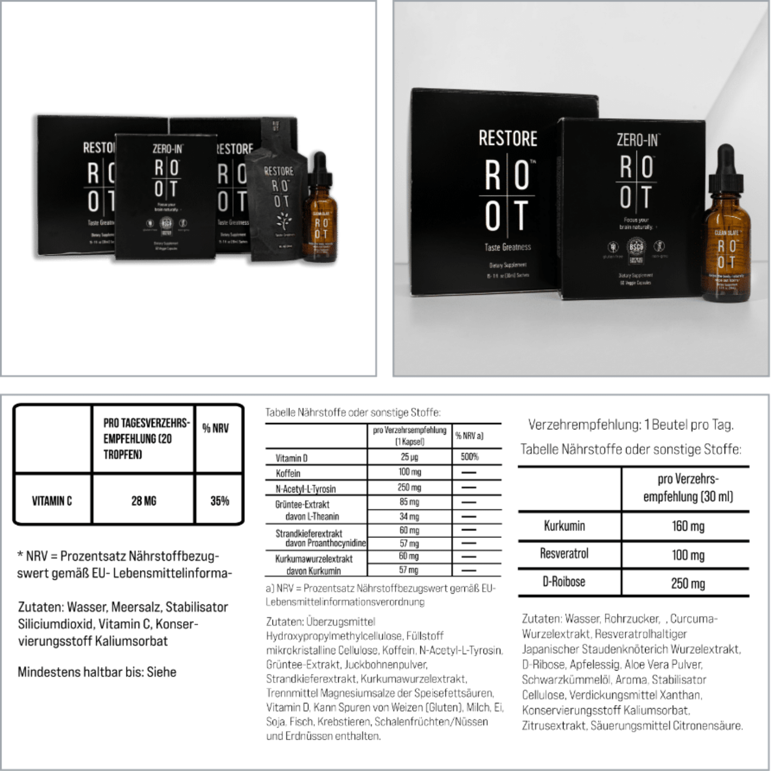 ROOT Trinity Pack | 1x Clean Slate + 1x Zero In + 1x Restore