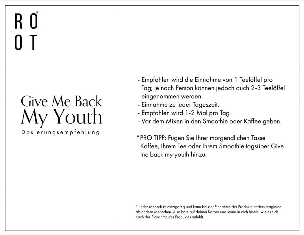 ROOT Give me back my youth