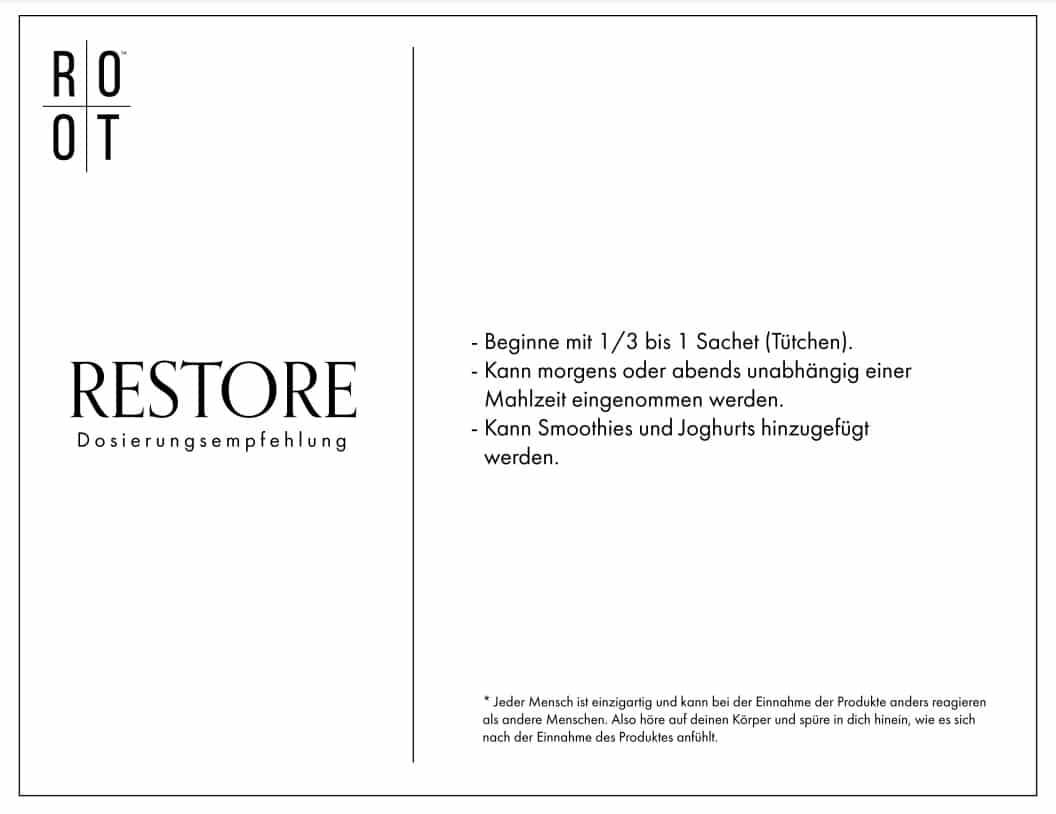 ROOT restore