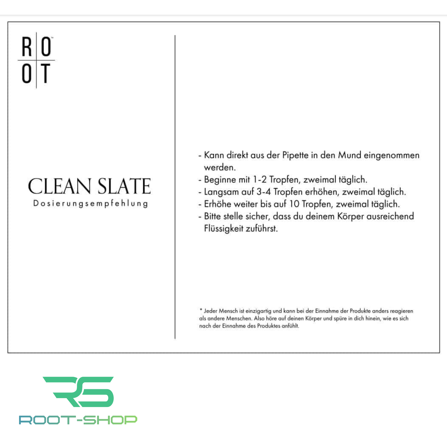ROOT CLEAN SLATE set of 2