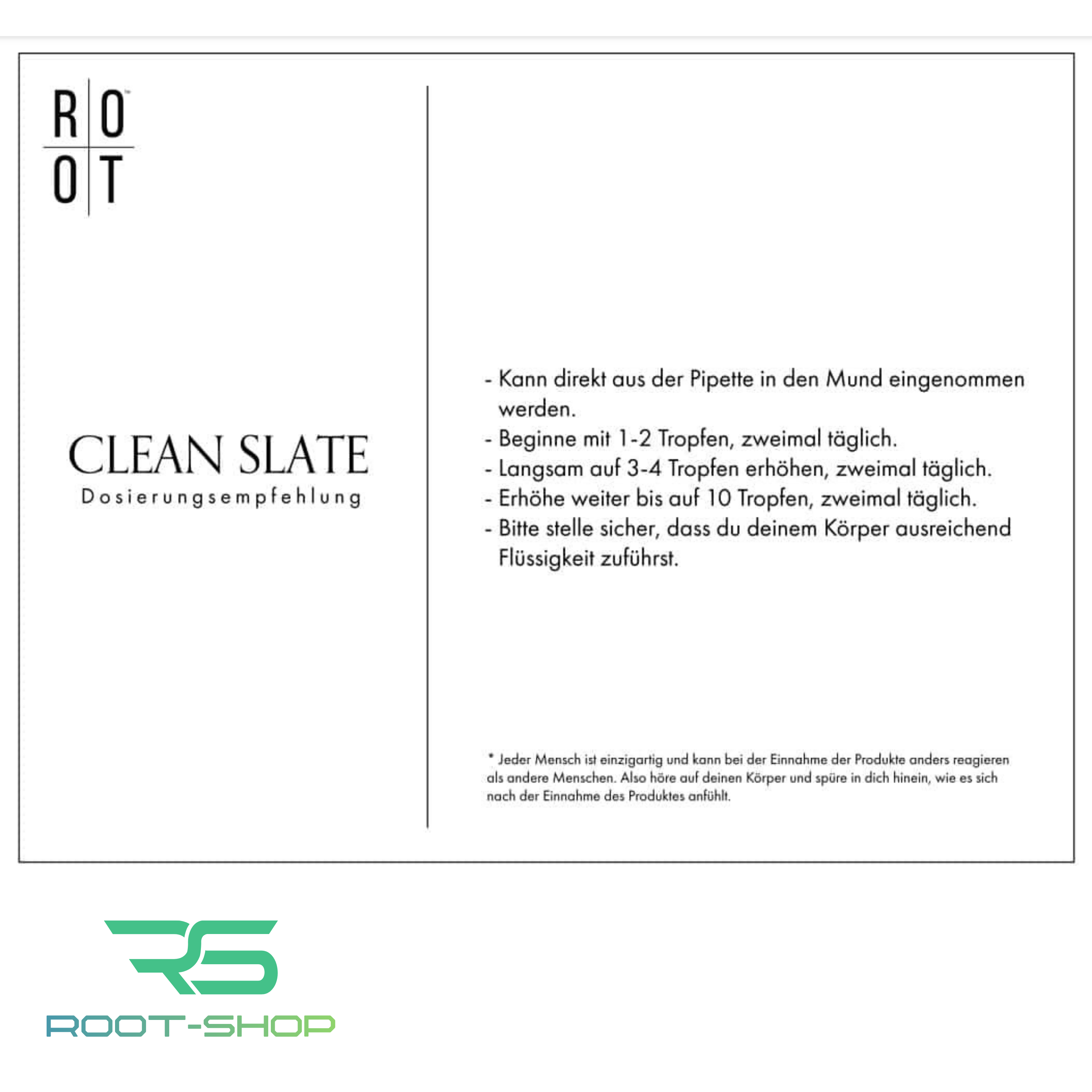 ROOT CLEAN SLATE set of 2