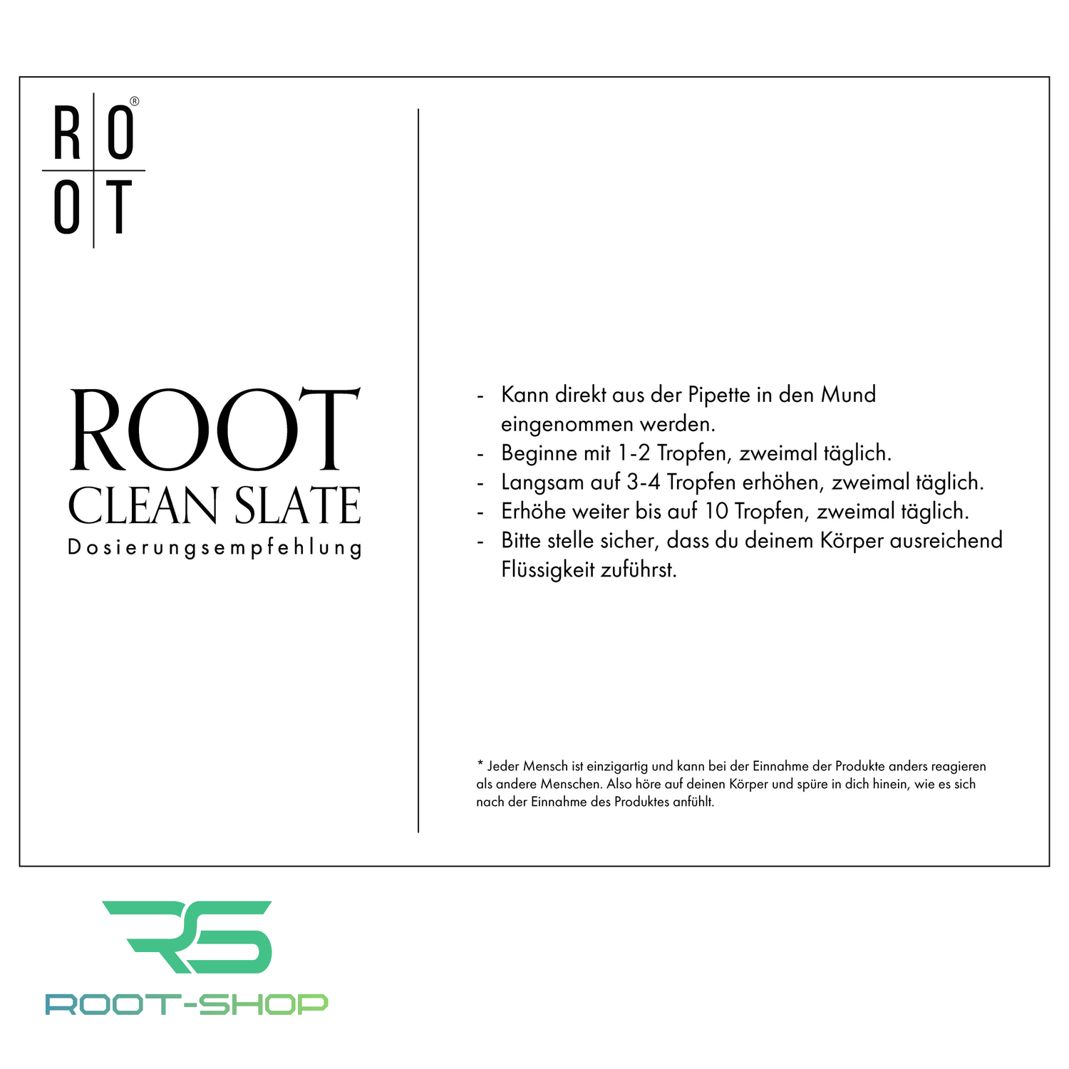 ROOT CLEAN SLATE set of 2