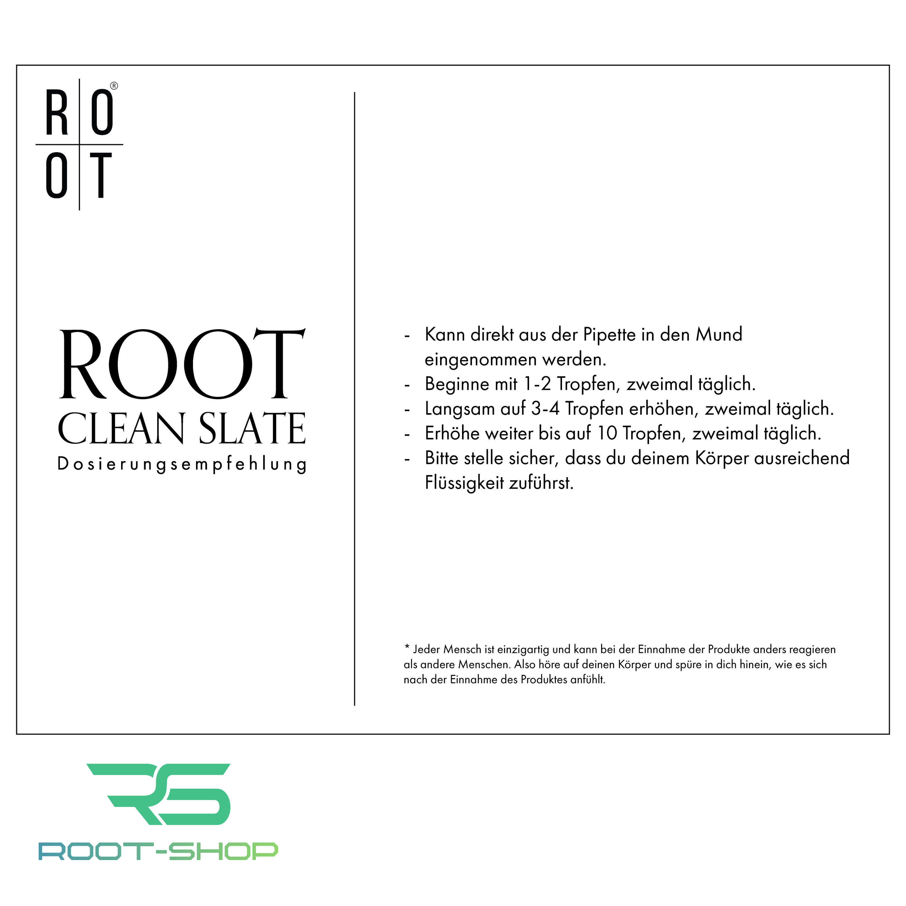 ROOT CLEAN SLATE set of 2