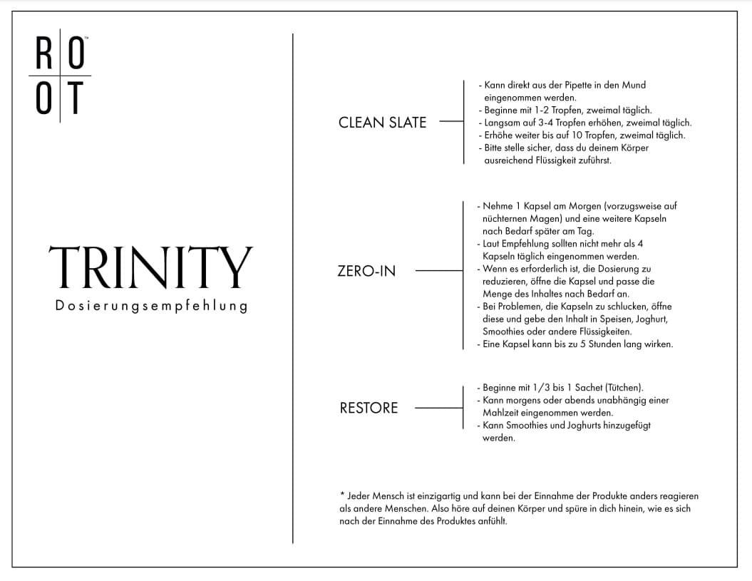 ROOT Trinity Pack | 1x Clean Slate + 1x Zero In + 1x Restore 