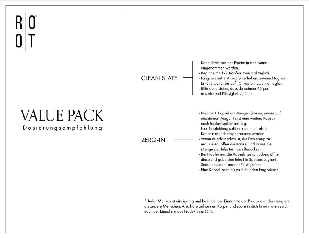 ROOT Value Pack | 1x Clean Slate + 1x Zero In 